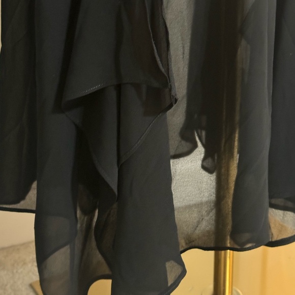 MORRELL MAXIE Black Spaghetti Strap Dress M 90’s Fairy Dance Party Midi Flowy‎ - Picture 4 of 7